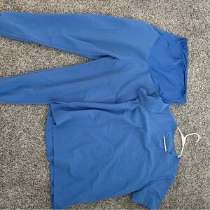 Blue maternity Scrub Set